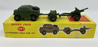 Dinky Toys 25 - Pounder Field Gun Set No.  697