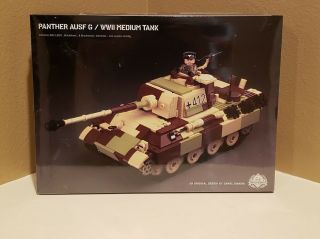Lego Brickmania Bkm2281 German Panther Ausf G Wwii Medium Tank