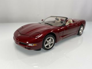 Franklin 2003 Corvette Convertible 50th Anniv.  L.  E.  Red 1:24 Diecast Car