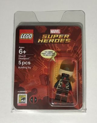 Lego Sdcc 2018 Exclusive Sheriff Deadpool Minifigure - Never Been Opened.