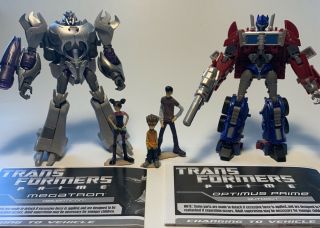 Transformers Prime Deluxe Class Optimus Vs Megatron First Edition Loose Figures