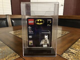 Lego Zebra Batman Mini Figure 2019 Sdcc San Diego Comic Con Bonus Case Very Rare