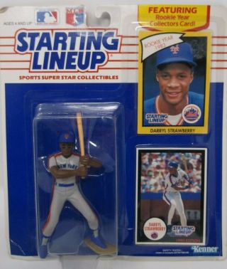 Starting Lineup Darryl Strawberry 1989 With Rookie Year 1983 Card