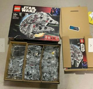 Lego Star Wars 10179 Ucs Millennium Falcon 2007 Open Box Bags Not Built