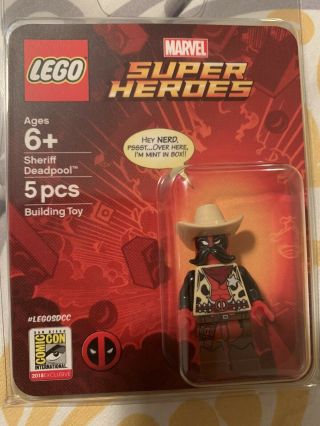 Lego Sdcc 2018 Exclusive Sheriff Deadpool Minifigure -.