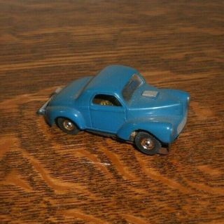 Vintage Aurora Blue Willys / T Jet - Vibrator H O Slot Cars