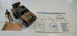 Vintage 1984 Gi Joe Vamp Mark Ii Vehicle With Clutch,  File Card,  & Blueprints