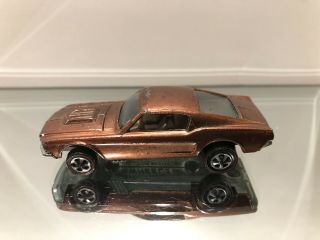 Hot Wheels Redline Custom Mustang Bronze Brown Car 1968 Usa Vhtf