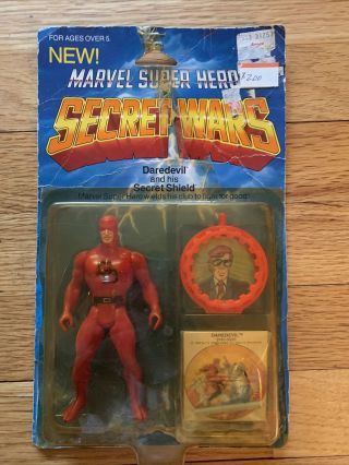1984 Marvel Heroes Secret Wars Daredevil And His Secret Shield By Mattel
