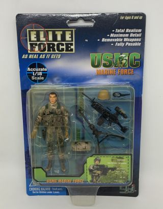 Moc Elite Force 1/18 Usmc Marine Force Machine Gunner Gi Joe Rock 
