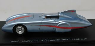 1/43 Spark 1954 Austin Healey 100s Bonneville 192.  62 Mph D.  M.  Healey S0810 Read