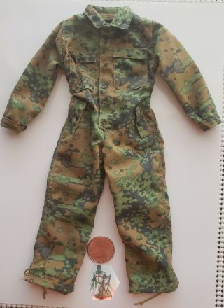Dragon 1/6 Scale Wwii German Camouflage Panzerkombi,  Coveralls