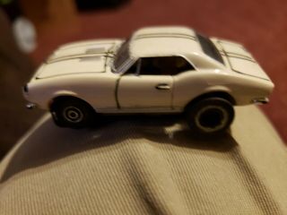 Vintage Aurora? Tjet White Chevy Camaro Ho Scale Slot Car