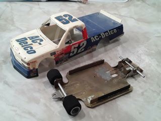 1/24 4.  5 " Fcr Slot Car Chassis With Truck Hard Body