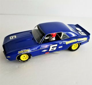 1969 Chevrolet Camaro Slot Car 1/32 Hornby Roger Penske 6 Blue Sunoco