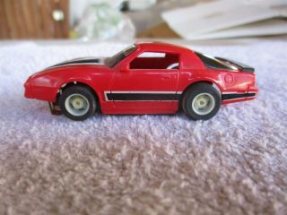 Tyco Ho Scale Red/white/black Pontiac Firebird Turbo Slot Car