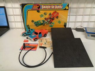 Vintage Kenner Ssp Sonic Power Smash Up Derby Parts And Box