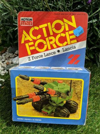 Vintage Action Force Z Force Lance Vehicle And Contents Palitoy