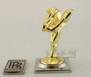 1:1 Scale Rolls Royce Fabulous Hood Ornament Mascot Gold Color Metal Model