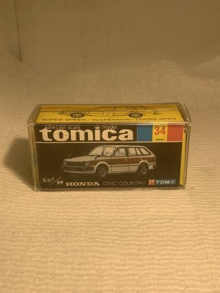Tomica No.  34 Honda Civic Country Black Box Made In Japan