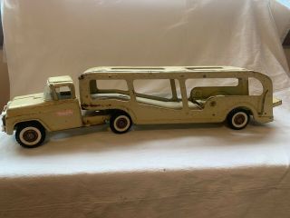 Vintage Buddy L Car Carrier Hauler Transport In Shape