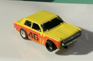 Aurora Bre Datsun 510 Yellow/orange 46.  Ho Scale See Details