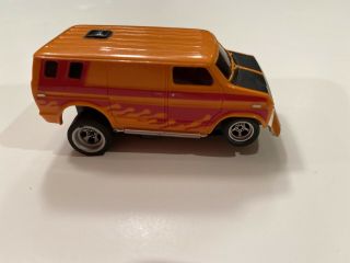 Vintage Aurora Afx Ho Scale Slot Car Orange Ford Street Van