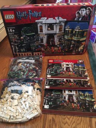 Lego Harry Potter Diagon Alley (10217) 100 Complete Pre - Owned