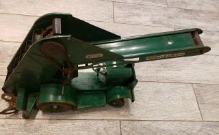 Vintage Doepke Model Toys Barber - Green Mobile Bucket Loader Wheeled Good