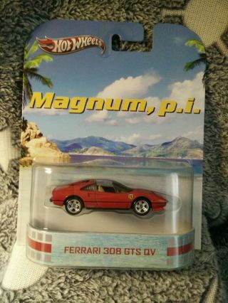 Hot Wheels Retro Entertainment Magnum,  P.  I.  Ferrari 308 Gts Qv Tv Show 1:64 Z