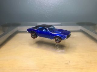 Hot Wheels Redline - 1968 Custom Camaro - Blue W/black Roof Us
