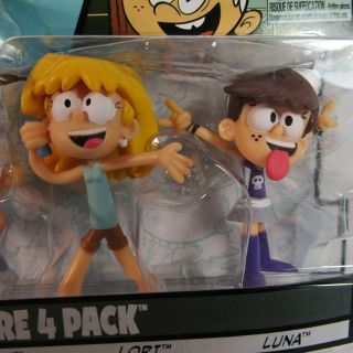 The Loud House Figure 4 Pack - Lincoln,  Lori,  Lucy,  Luna - Action Figure Toys 3