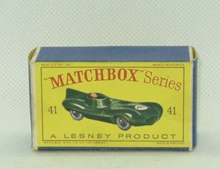 Moko Matchbox Lesney 41 Jaguar D Type Box Only