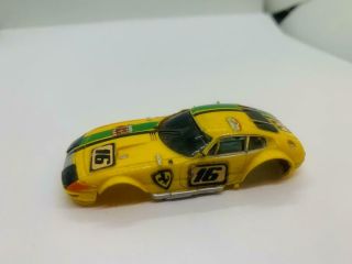 Ho Slot Car Aurora Afx G - Plus 1736 Ferrari Daytona Coupe Yellow 16 Body