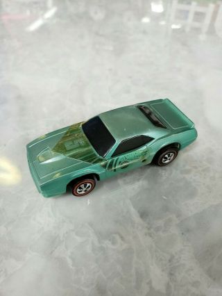 Vintage 1971 Hot Wheels Redline Sizzlers Cuda - Light Green - With Decal