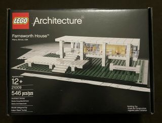 Lego Architecture Farnsworth House 21009 Plano Illinois Landmark Retired Rare