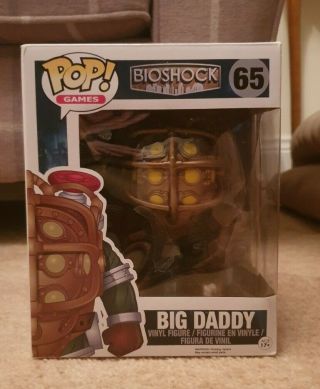 Boxed Bioshock 65 Big Daddy 6 " Oversized Funko Pop Vinyl Figure Games Xmas Toy