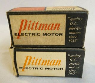 Look Two 1960`s Pittman Vintage 1/24 Slot Car 6 & 12 Volt D.  C.  Boxed Motors