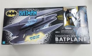 Hasbro 2001 Batman Shadowcast Batplane 4 " Scale Vehicle Opened