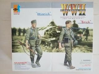Wwii Barbossa 1941 Wehrmacht Machine Gun Team " Heinrich And Erich "