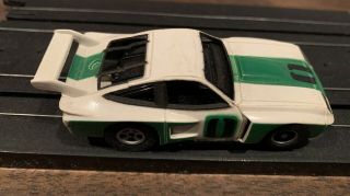 Vintage Aurora Afx Slot Car - White/green/black Monza 0