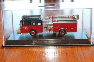 Code 3 1/64 Chicago Fire Department Cfd 113 Ward Lafrance Pumper Engine Truck