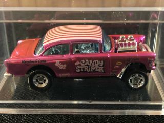 Hot Wheels 1955 Chevy Bel Air Gasser Candy Striper Pink Spectraflame 