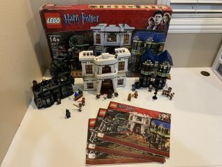 Lego Harry Potter Diagon Alley (10217) 100 Complete W/ Box,  Manuals & Minifigs