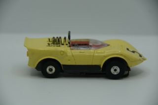 Aurora T - 500 Yellow 1377 " Chaparral " Ho Slot Car