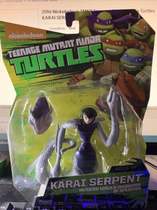 2014 Nickelodeon Tmnt Teenage Mutant Ninja Turtles Karai Serpent - Rare Nib