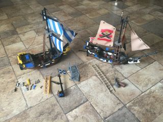 2 Lego Ships 6274 Caribbean Clipper 6271 Pirates Imperial Flagship Not Complete
