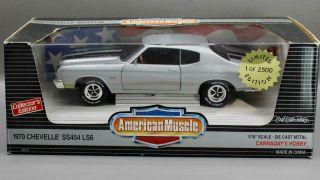 1970 Chevrolet Chevelle Ss 454 Ls6 Silver • 1/18 Ertl American Muscle 1 Of 2500