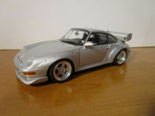 Ut Models 1/18 Silver Porsche 911 Turbo Sports Car No Box Read