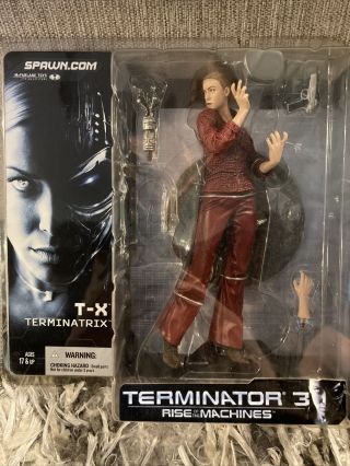 2003 Terminator T - X Terminatrix Mcfarlane T - 3 Rise Of The Machines Nib